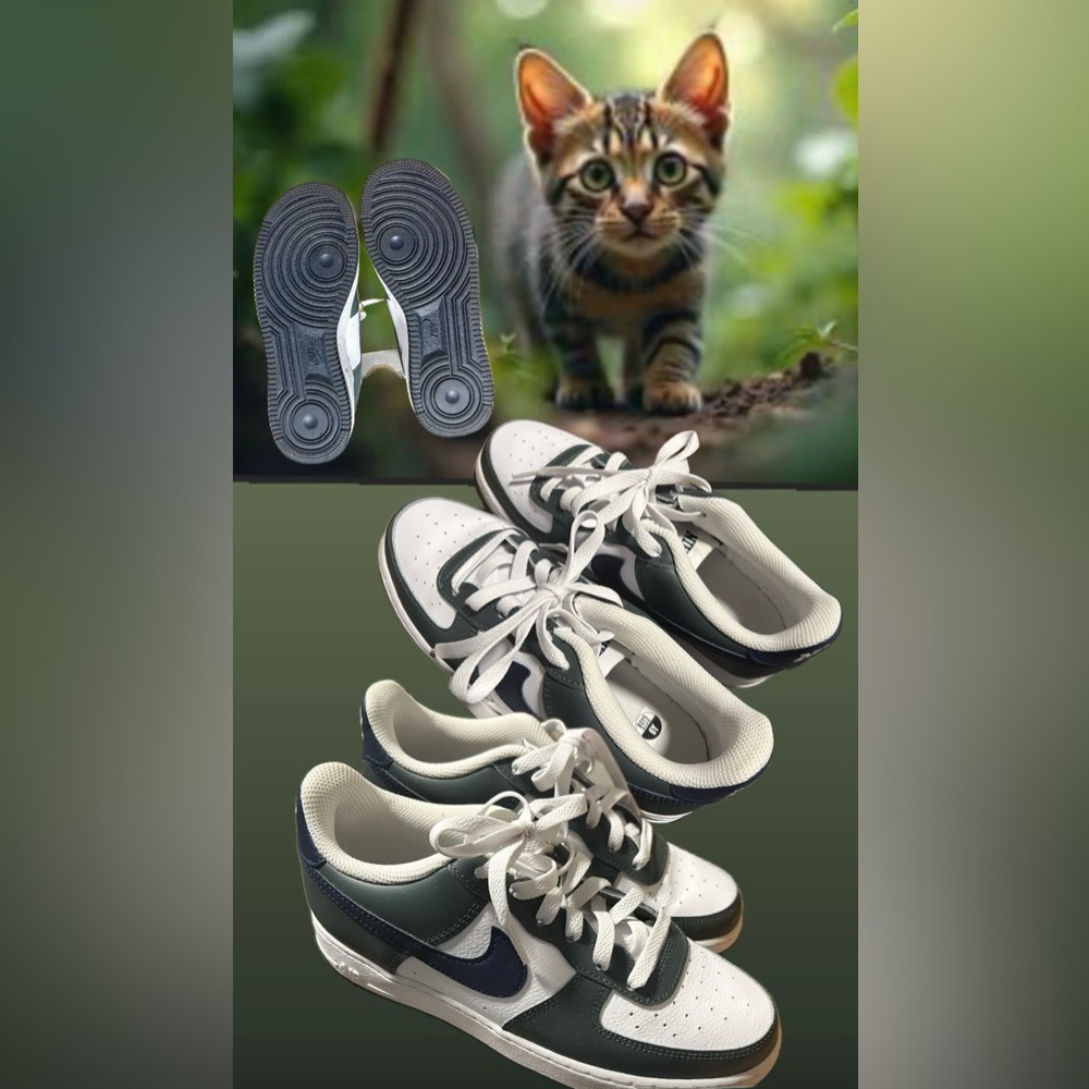 Nike Kids Sneakers - White and Green